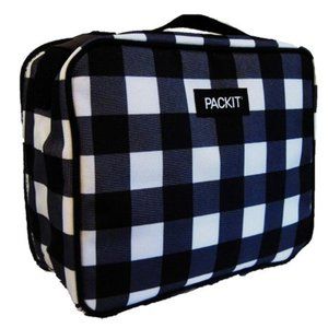 PACKIT Black White Freezable Classic Lunch Box